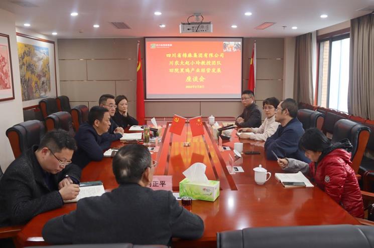 集團公司召開與四川農業(yè)大學趙小玲教授團隊舊院黑雞產業(yè)經營發(fā)展座談會